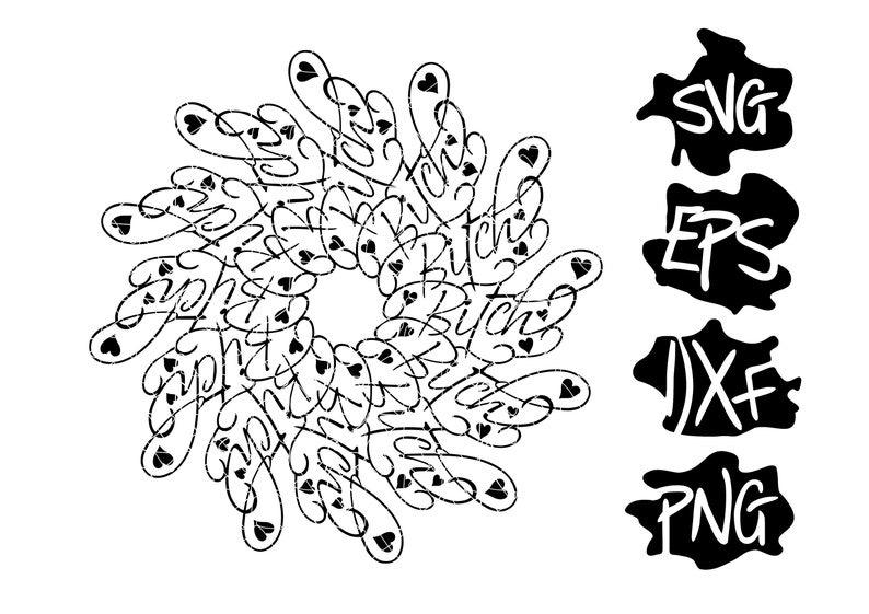 Printable Svg Files For Cricut Svg F Bomb Mom Svg Bitch Svg Mom Life Svg Bitch Mandala With Hearts Fuck It Svg Mandala Svg Clip Art Art Collectibles Autorentreff Badcamberg De