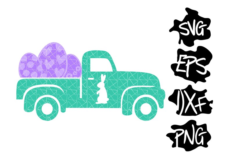 Download Easter Eggs Svg Vintage Old Truck Svg Easter Truck Svg Clip Art Art Collectibles Mukena Id