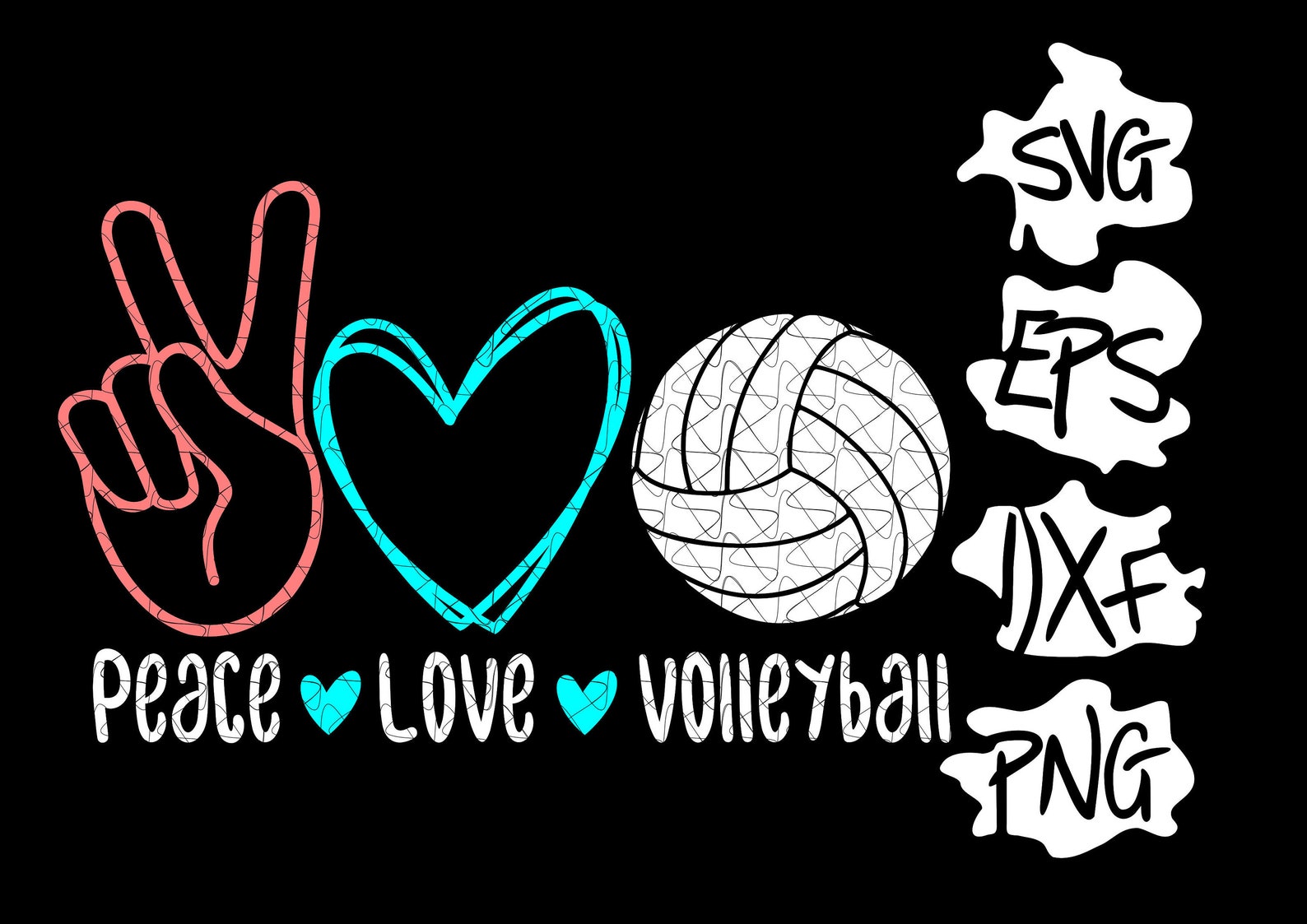 Free Free 188 Peace Love Volleyball Svg SVG PNG EPS DXF File