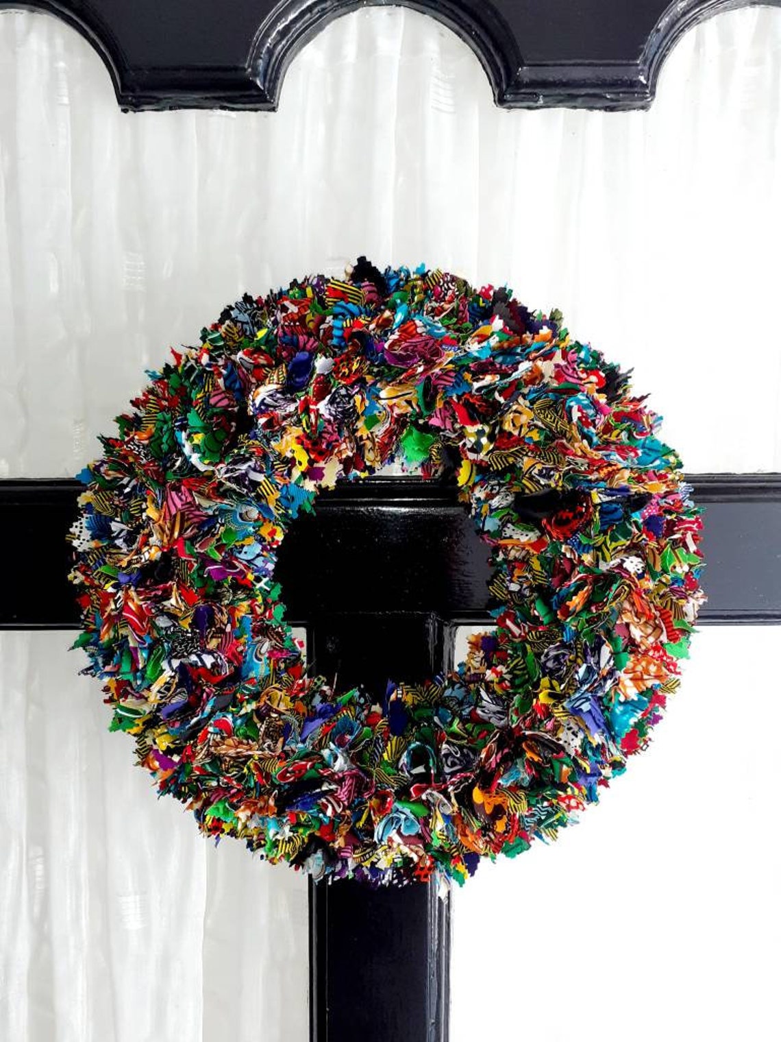 Kwanzaa Wreath Christmas Wreath Handmade Wreath Door image 3