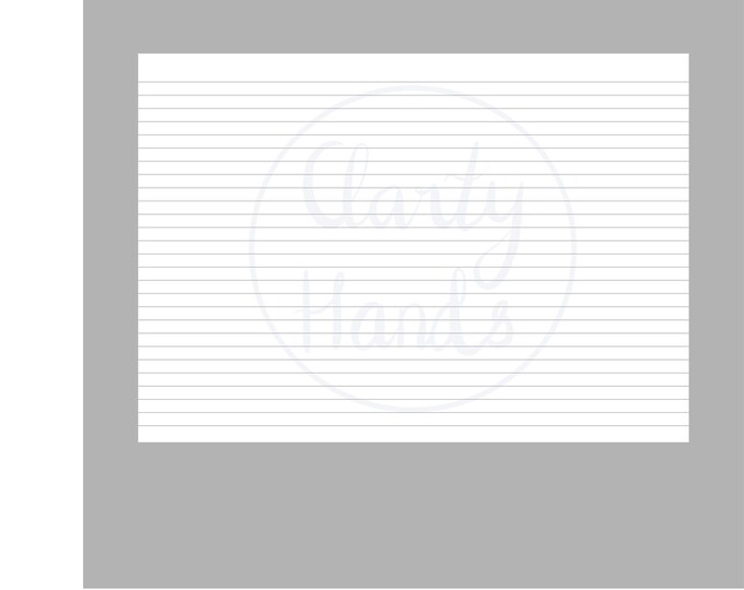 A4 Printable Sheet of College Ruled Paper With Gray Lines Grey Ruled ...