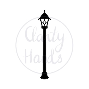 Streetlamp SVG | Victorian Street Light Cut File | Christmas Cricut File | Digital Cut File | Victorian Christmas | Old Fashioned