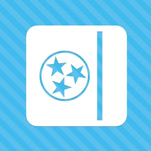 Tennessee Decal, Tennessee Car Decal, Tennessee Sticker, Tennessee Decal for Car, Tennessee Volunteer Decal, Flag
