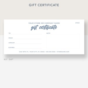 Gift Certificate Template and Tracker document