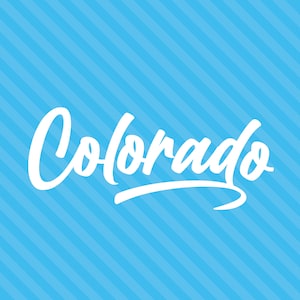 Colorado Window Sticker, Colorado Vinyl Sticker, Colorado Weatherproof Vinyl Decal