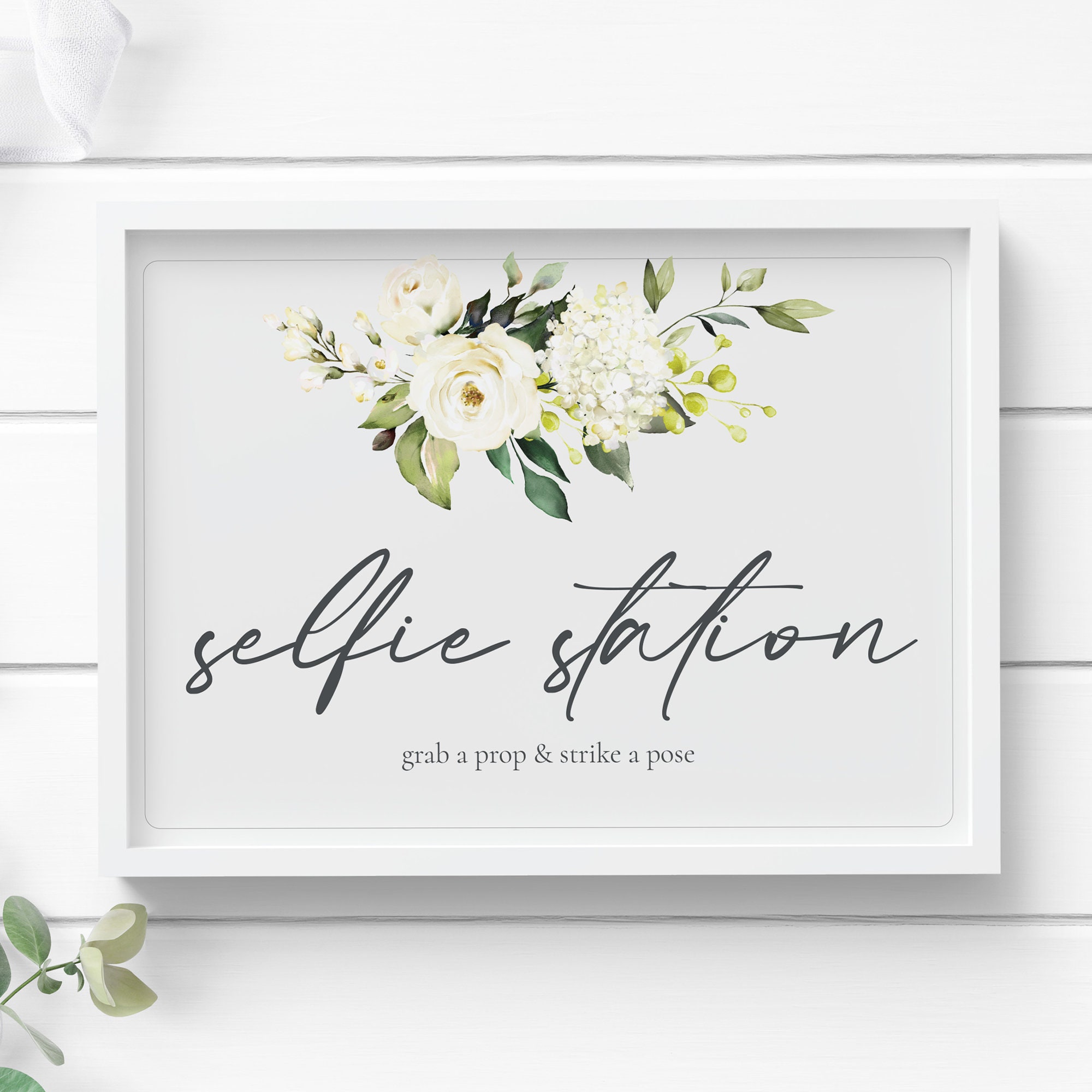 Wedding Selfie Station Sign
