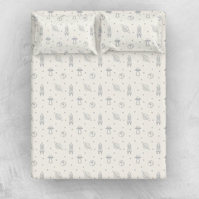 Organic Cotton Sheet Set Cobi Blue Celestial