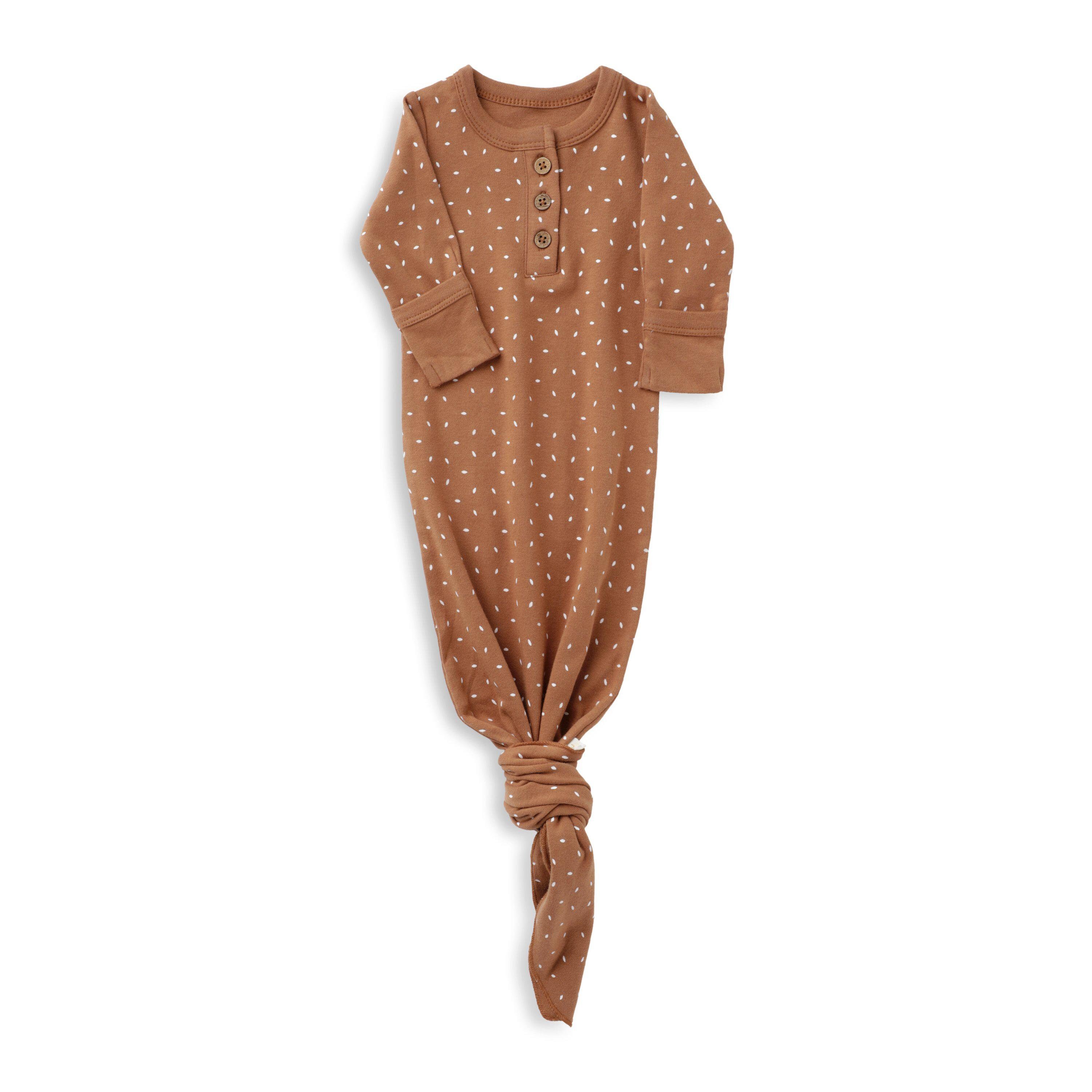 Organic Cotton Knotted Sleep Gown Aubrey Ginger Fleck Etsy