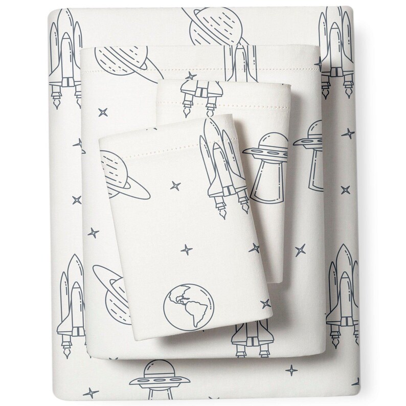 Organic Cotton Sheet Set Cobi Blue Celestial