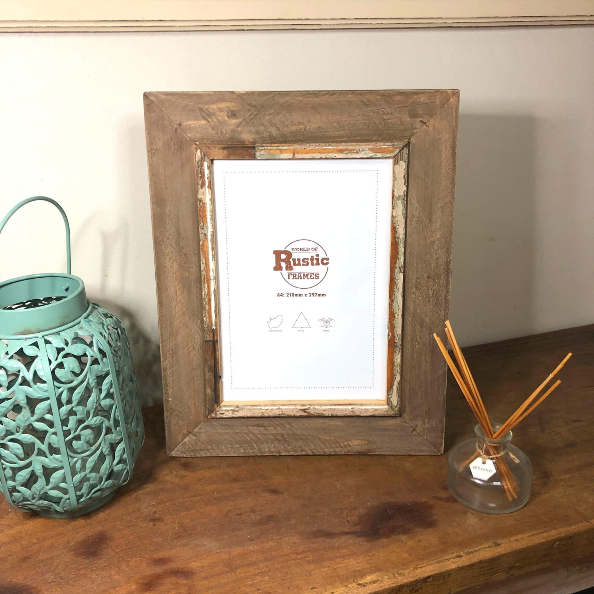 Natural Wood Stain Rustic Picture Frame a4 Picture Frame Etsy
