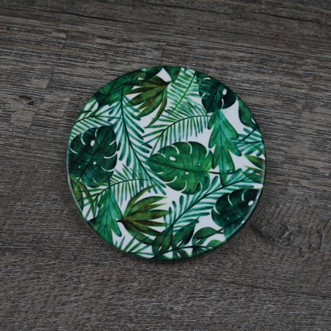 Patterned Ceramic Round Coaster Etsy