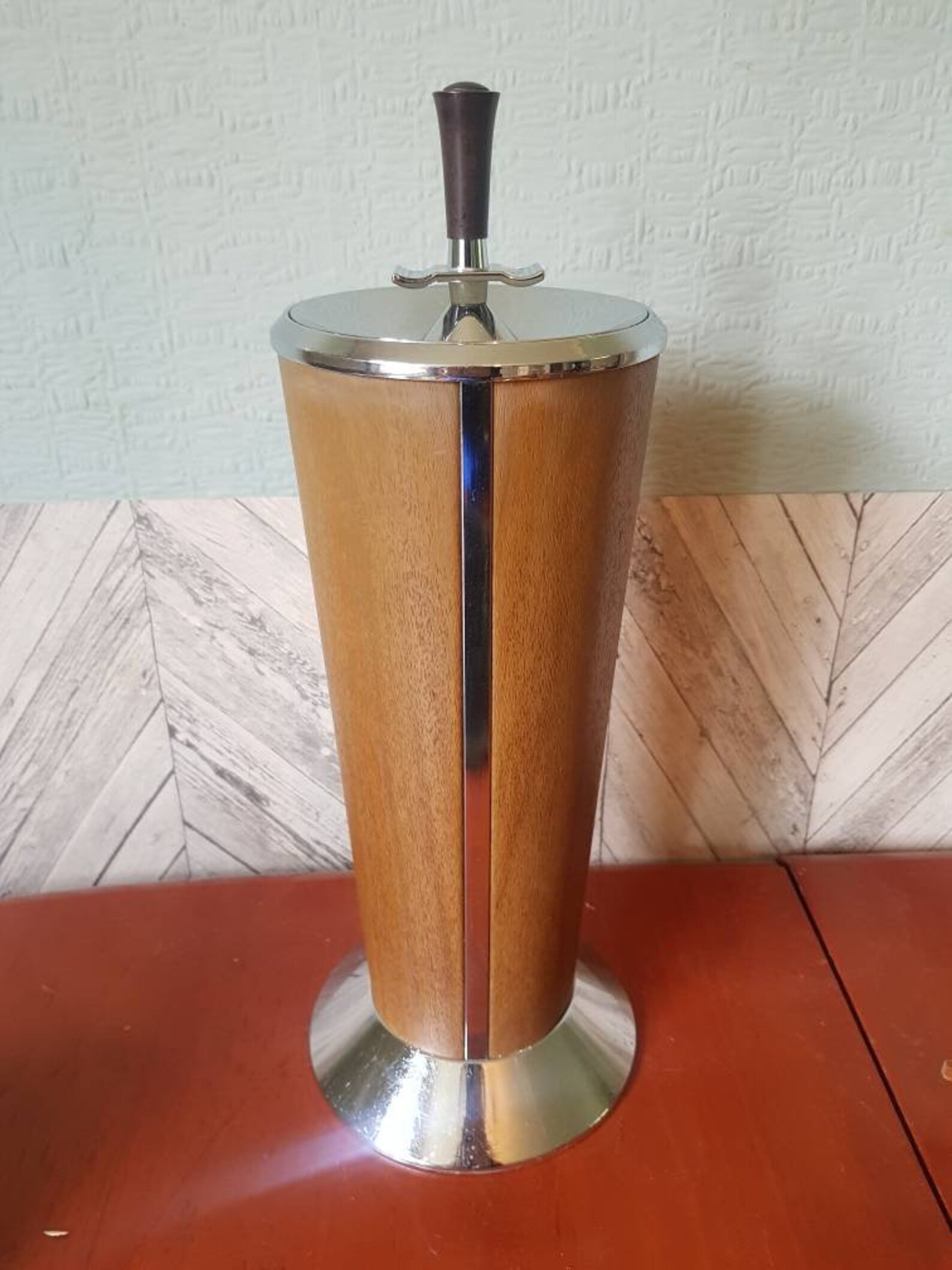 Vintage 1970s mid century floor standing ashtray. Vintage Etsy