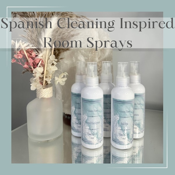 Spanish Cleaning Scented Room Sprays 100ml, Highly Scented Room & Linen Sprays