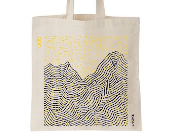 Graphic tote bag, canvas bag, shopping bag