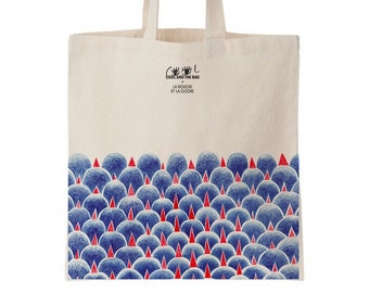 Graphic tote bag, canvas bag, shopping bag