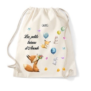 Personalized child bag, nursery school bag, school change bag, nursery bag, child tote bag