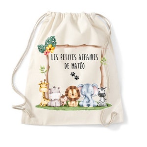 Personalized child bag, nursery school bag, school change bag, nursery bag, child tote bag