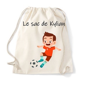 Sac enfant personnalisé, sac école maternelle, sac pour le change école, sac crèche, tote bag enfant