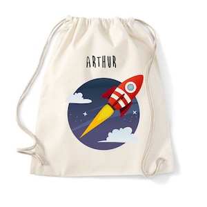 Sac enfant personnalisé, sac école maternelle, sac pour le change école, sac crèche, tote bag enfant