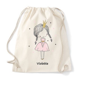 Sac enfant personnalisé, sac école maternelle, sac pour le change école, sac crèche, tote bag enfant