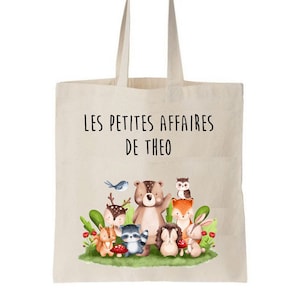 Tote bag enfant, sac enfant personnalisé, sac école maternelle, tote bag crèche