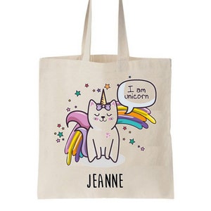 Tote bag enfant, sac enfant personnalisé, sac pour la crèche, tote bag école maternelle