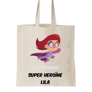 Tote bag enfant, sac enfant personnalisé, sac pour la crèche, tote bag école maternelle