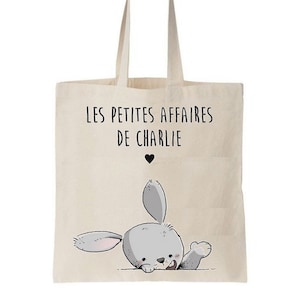 Tote bag enfant, sac enfant personnalisé, sac école maternelle, tote bag crèche