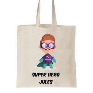 Tote bag enfant, sac enfant personnalisé, sac pour la crèche, tote bag école maternelle