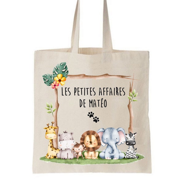 Bolso de mano personalizado para niños, bolso de jardín de infantes, bolso de guardería, bolso de nombre, bolso de peluche, bolso de cambio de jardín de infantes, bolso de mano para niños de sabana