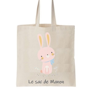 Tote bag enfant, sac enfant personnalisé, sac pour la crèche, tote bag école maternelle