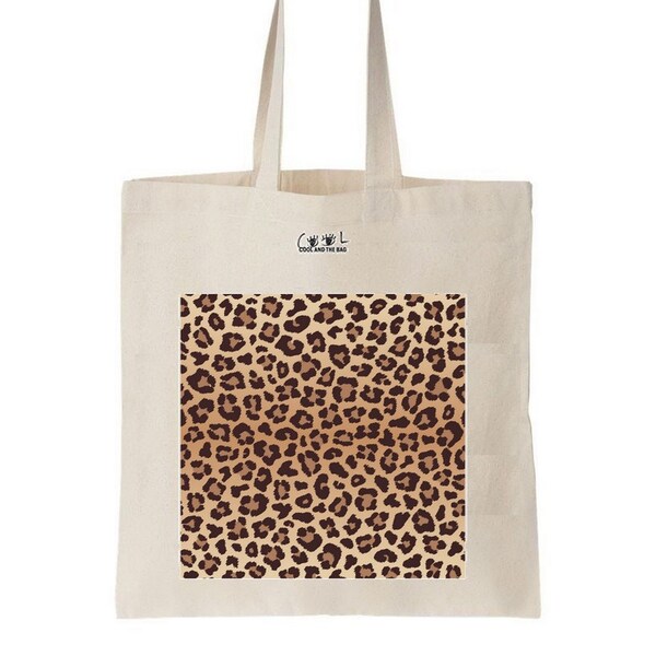 Tote bag M comme Maman léopard main image 1