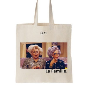 Tote bag the nanny, humorous Christmas gift
