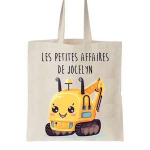 Tote bag enfant, sac enfant personnalisé, sac pour la crèche, tote bag école maternelle