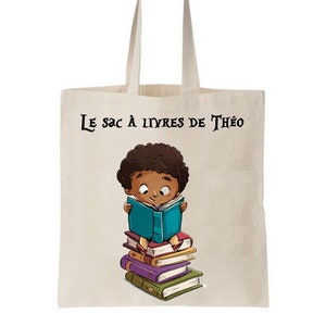 sac bibliothèque maternelle, sac à livre, tote bag bibliothèque, tote bag enfant livres