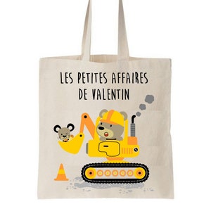 Tote bag enfant, sac enfant personnalisé, sac pour la crèche, tote bag école maternelle