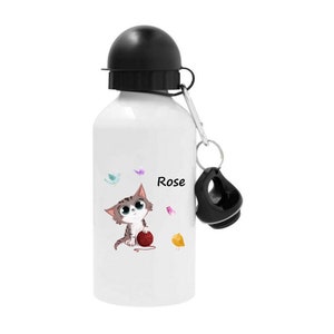 Personalized child bottle, child bottle to personalize, reusable first name bottle