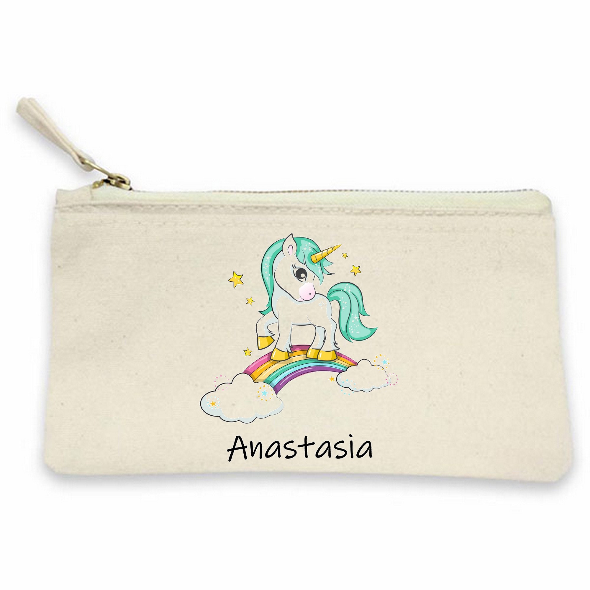 Trousse École, Trousse Enfant, Enfant Personnalisée, Personnalisable, Crayon, Scolaire, Licorne