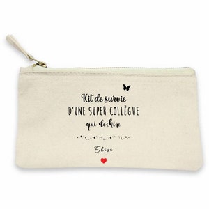 Trousse collègue personnalisée, cadeau collègue petit prix