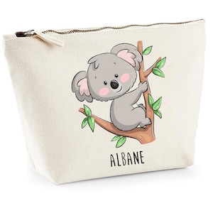 Trousse de toilette bébé personnalisée, cadeau naissance koala, sac affaires de bébé