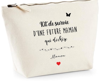 Pochette future maman, cadeau baby shower, kit de survie maternité, cadeau femme enceinte, cadeau grossesse