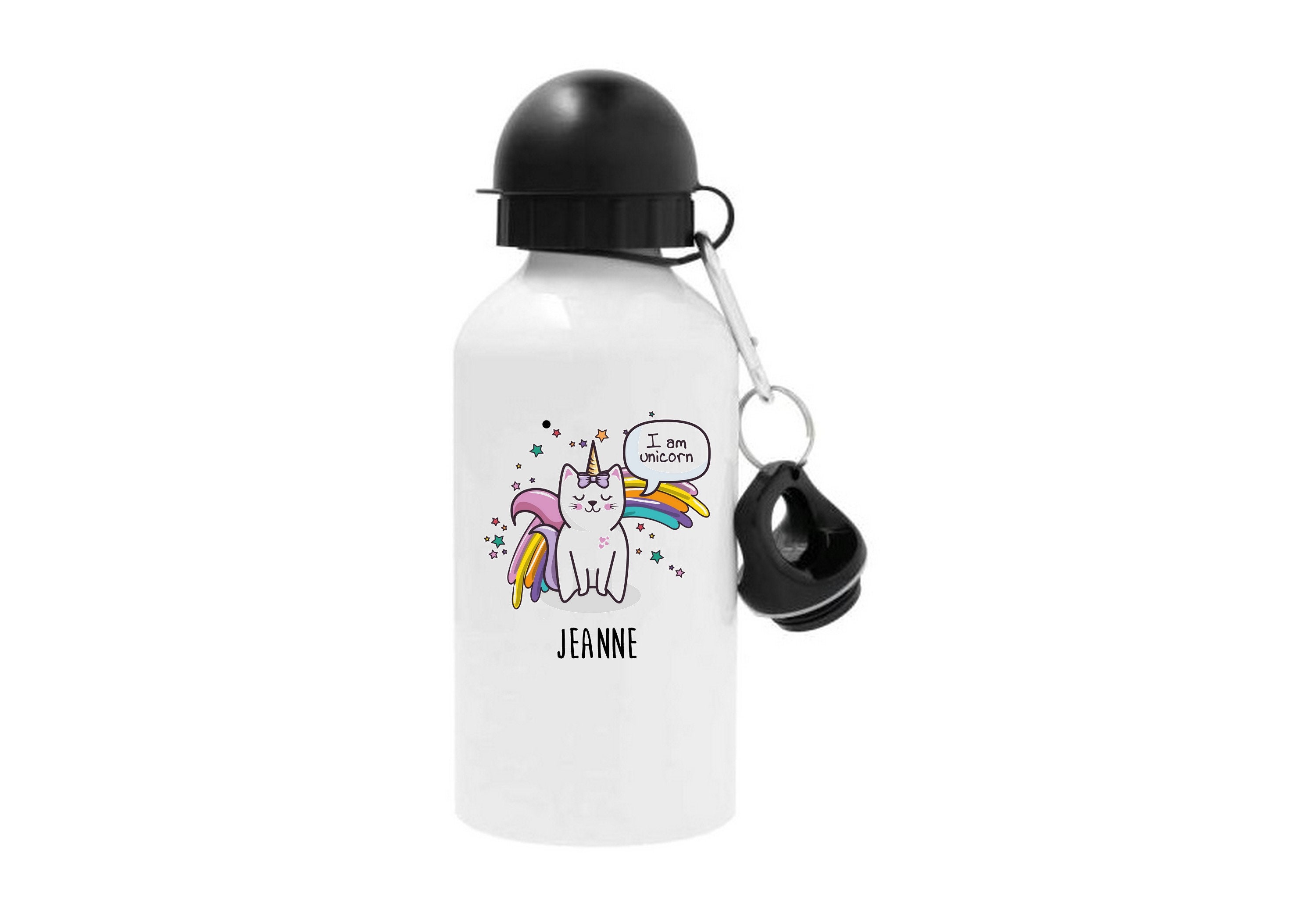 Gourde, Gourde Enfant, Personnalisée, Aluminium, Enfant Inox, Licorne
