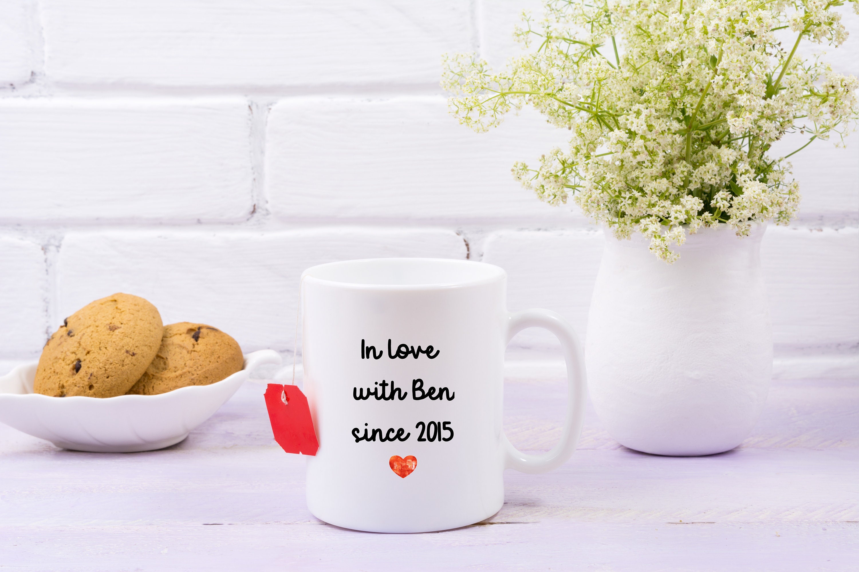 Cadeau Saint Valentin, Mug Personnalisé, Personnalisable, Cadeau Prénom, Céramique