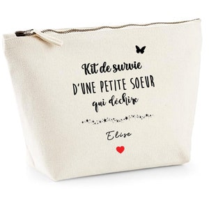 Little sister pouch, little sister gift, sister Christmas gift