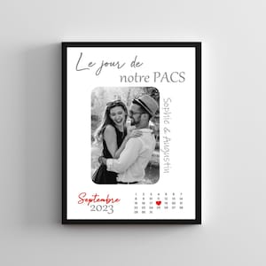 Pacs gift, personalized Pacs poster, couple gift PACS date, personalized couple poster