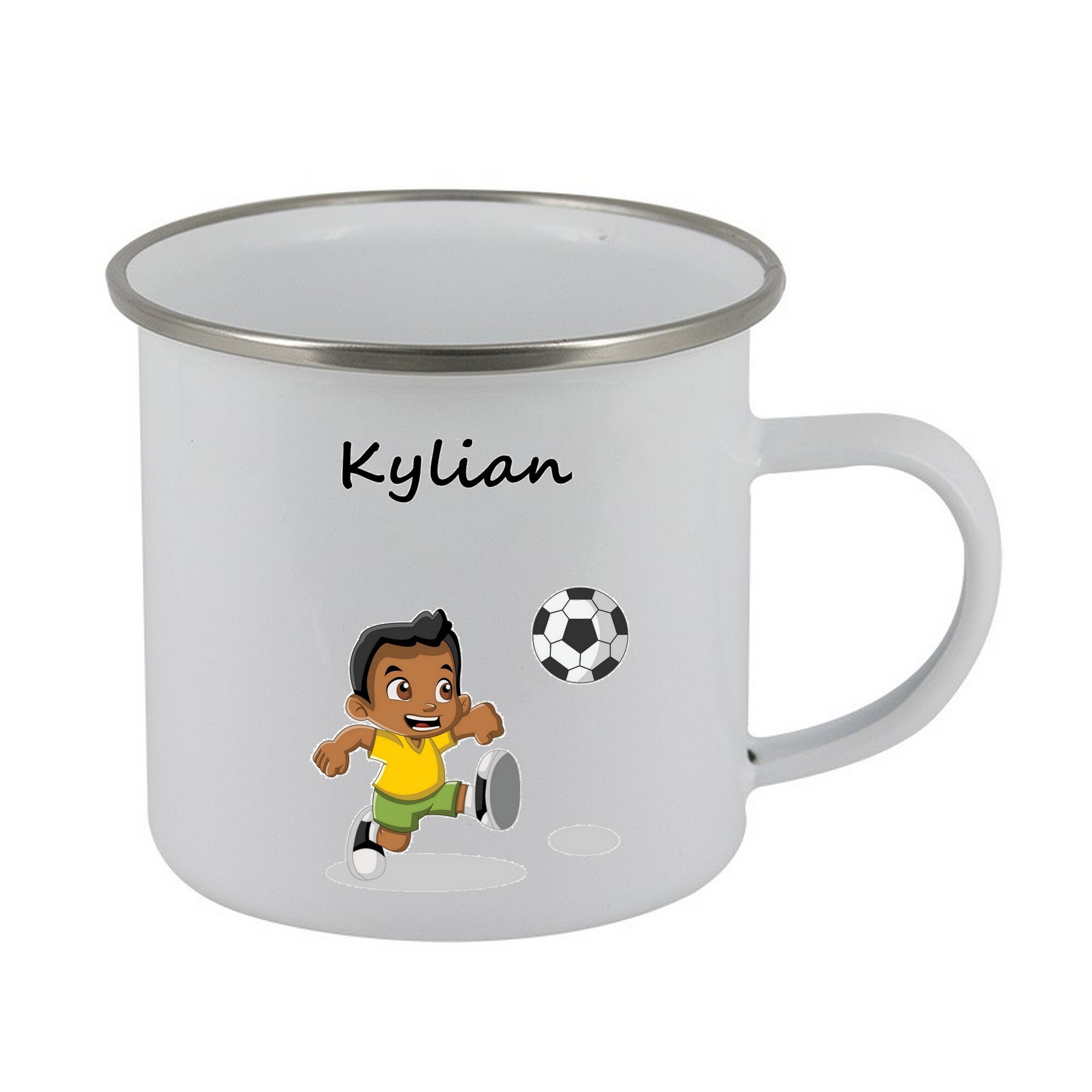 Gobelet Personnalisé Enfant, Tasse Mug Émaillé, en Émail, Personnalisée, Verre Enfant Personnalisabl