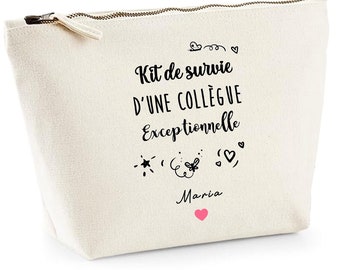 Colleague pouch, work colleague gift, personalized colleague kit, great colleague, colleague leaving gift