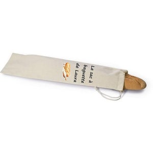 Sac à pain personnalisé avec lanière, sac à baguette