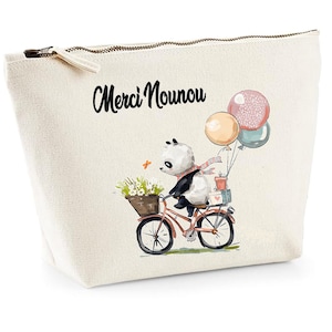 Nanny pouch, personalized nanny gift, end of contract nanny gift, thank you gift