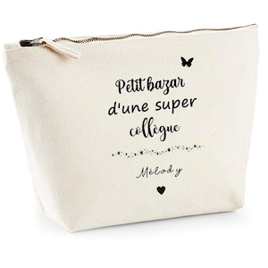 Trousse collègue personnalisée, cadeau collègue femme noël